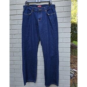 Vintage Y2K Faded Glory Jeans Women's 14 Avg 100% Cotton Straight Blue Denim